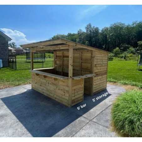 Storehouse 10x10 Wood Tavern Shed Combo Installed (TTG1010)