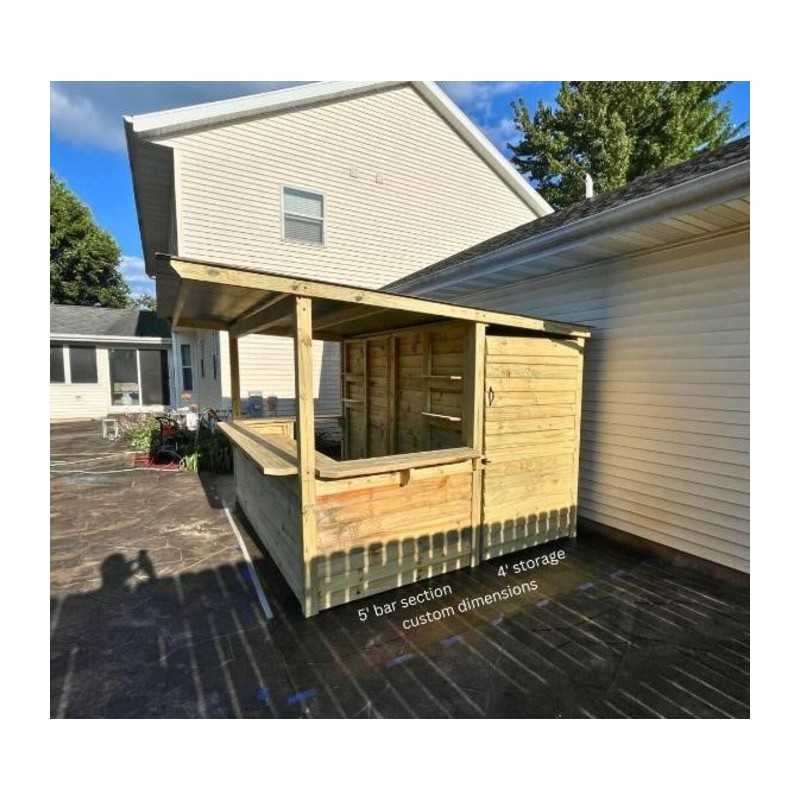 Storehouse 10x10 Wood Tavern Shed Combo Installed (TTG1010)