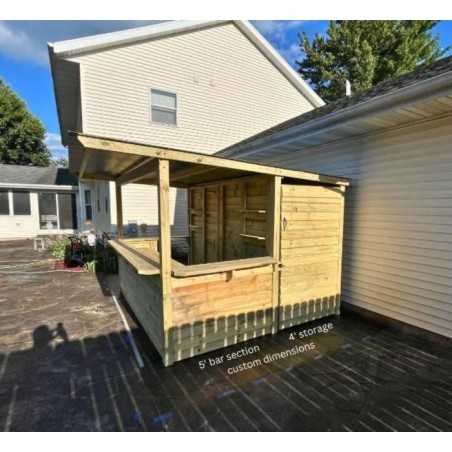 Storehouse 10x10 Wood Tavern Shed Combo Installed (TTG1010)