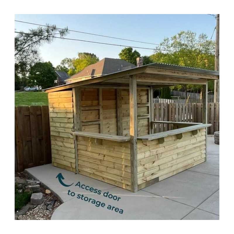 Storehouse 10x10 Wood Tavern Shed Combo Installed (TTG1010)