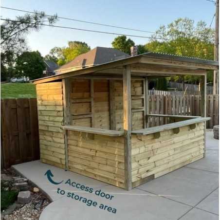 Storehouse 10x10 Wood Tavern Shed Combo Installed (TTG1010)