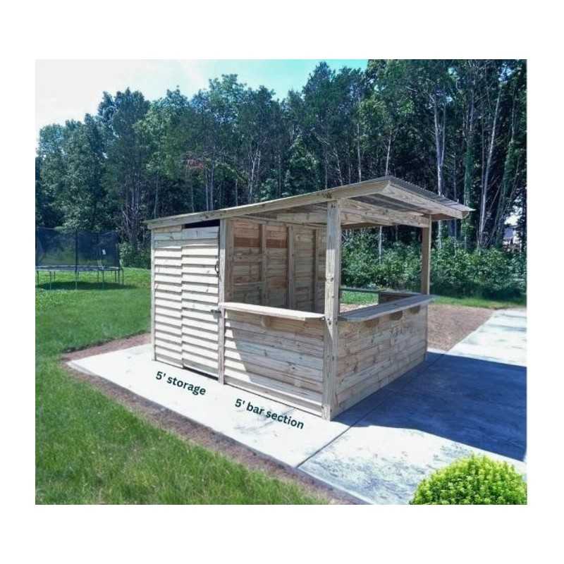 Storehouse 10x10 Wood Tavern Shed Combo Installed (TTG1010)