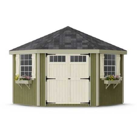 Little Cottage Co Colonial 10x10 Five Corner Shed Kit (10x10 5-SCGS-PNK)