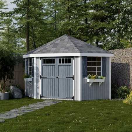 Little Cottage Co Colonial 10x10 Five Corner Shed Kit (10x10 5-SCGS-PNK)