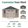 Little Cottage Co. Colonial 10x10 Five Corner Shed with Floor Kit (10x10 5-SCGS-PNK-FK)