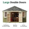 Little Cottage Co. Colonial 10x10 Five Corner Shed with Floor Kit (10x10 5-SCGS-PNK-FK)