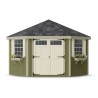 Little Cottage Co. Colonial 10x10 Five Corner Shed with Floor Kit (10x10 5-SCGS-PNK-FK)
