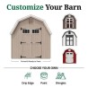 Little Cottage Co. Colonial Greenfield 8x10 Wood Barn Shed Kit (8x10 GCGS-PC)