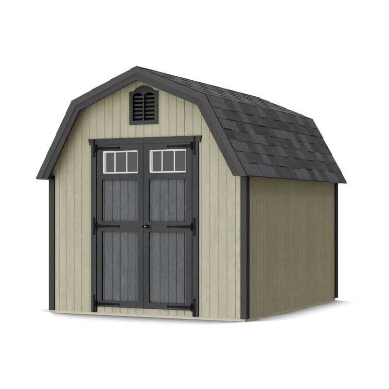 Little Cottage Co. Colonial Greenfield 8x10 Wood Barn Shed Kit (8x10 GCGS-PC)