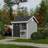 Little Cottage Co. Colonial Pinehurst 8x8 Wood Storage Shed Kit (8x8 PCGS-PC)