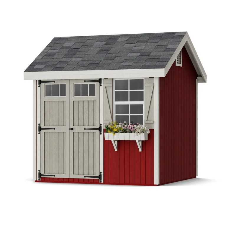 Little Cottage Co. Colonial Pinehurst 8x8 Wood Storage Shed Kit (8x8 PCGS-PC)