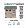 Little Cottage Co. Colonial Pinehurst 8x8 Wood Storage Shed Kit