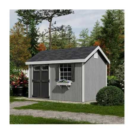 Little Cottage Co. Colonial Pinehurst 8x12 Wood Storage Shed Kit (8x12 PCGS-PC)