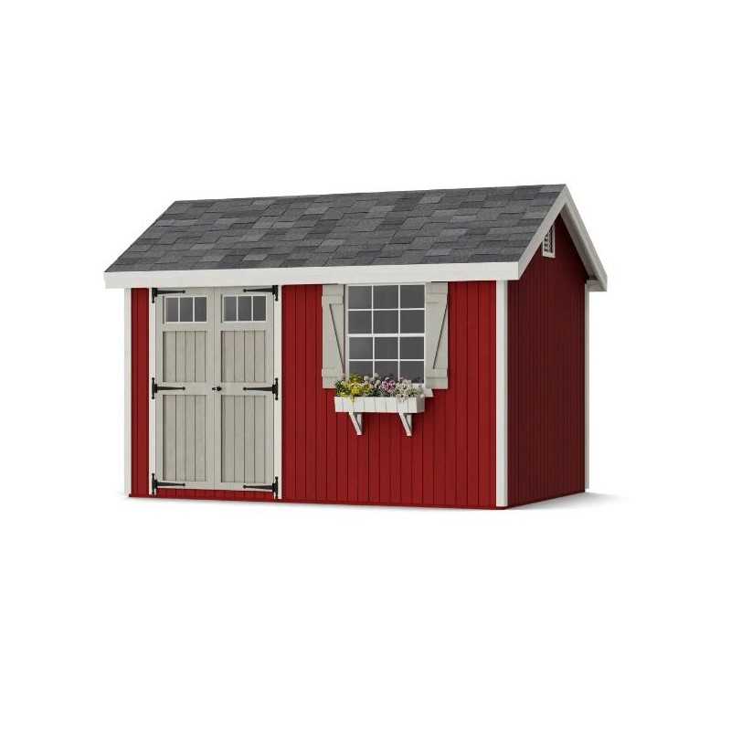 Little Cottage Co. Colonial Pinehurst 8x12 Wood Storage Shed Kit (8x12 PCGS-PC)