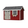 Little Cottage Co. Colonial Pinehurst 8x12 Wood Storage Shed Kit (8x12 PCGS-PC)