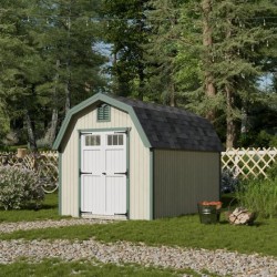 Little Cottage Co. Colonial Greenfield 8x12 Wood Barn Shed Kit (8x12 GCGS-PC)