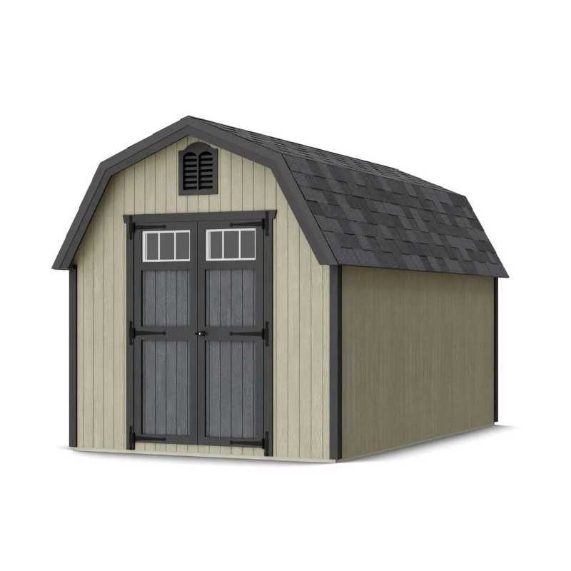 Little Cottage Co. Colonial Greenfield 8x14 Wood Barn Shed Kit (8x14 GCGS-PC)