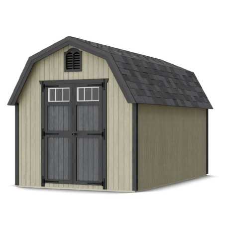 Little Cottage Co. Colonial Greenfield 8x14 Wood Barn Shed Kit (8x14 GCGS-PC)