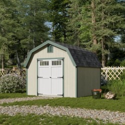 Little Cottage Co. Colonial Greenfield 10x10 Storage Barn Shed Kit (10x10 GCGS-PC)
