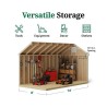 Little Cottage Co. Colonial Pinehurst 8x14 Wood Storage Shed Kit (8x14 PCGS-PC)