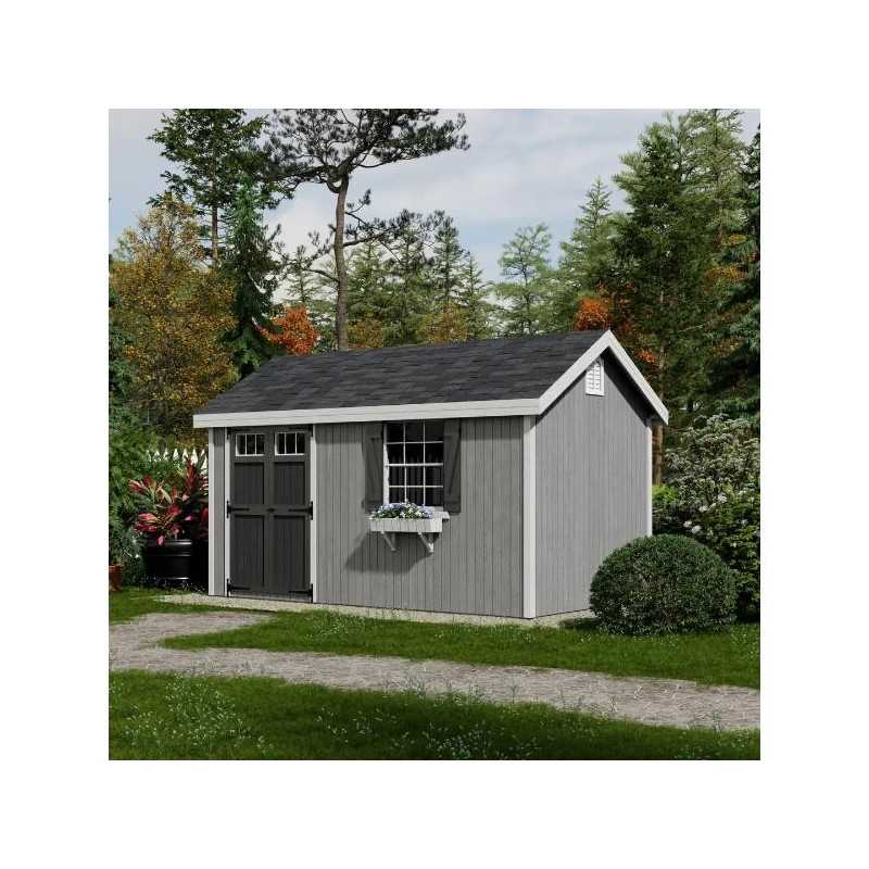 Little Cottage Co. Colonial Pinehurst 8x14 Wood Storage Shed Kit (8x14 PCGS-PC)