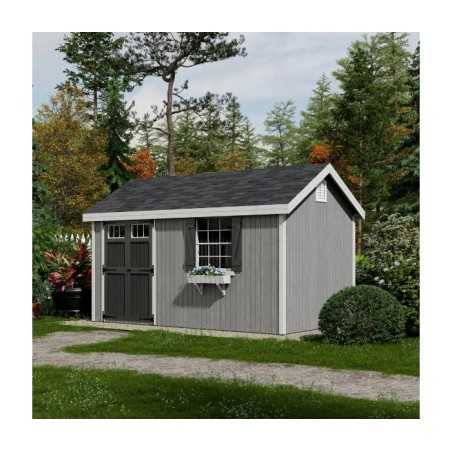 Little Cottage Co. Colonial Pinehurst 8x14 Wood Storage Shed Kit (8x14 PCGS-PC)