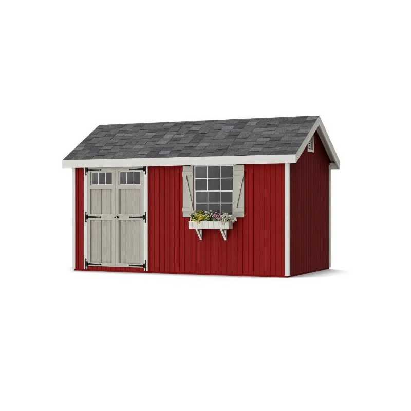 Little Cottage Co. Colonial Pinehurst 8x14 Wood Storage Shed Kit (8x14 PCGS-PC)