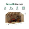 Little Cottage Co. Colonial Pinehurst 8x16 Wood Storage Shed Kit (8x16 PCGS-PC)