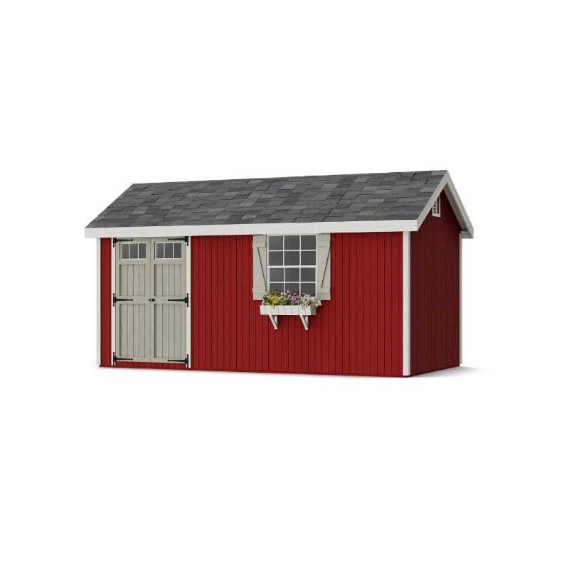 Little Cottage Co. Colonial Pinehurst 8x16 Wood Storage Shed Kit (8x16 PCGS-PC)
