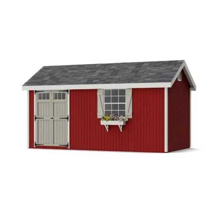 Little Cottage Co. Colonial Pinehurst 8x16 Wood Storage Shed Kit (8x16 PCGS-PC)