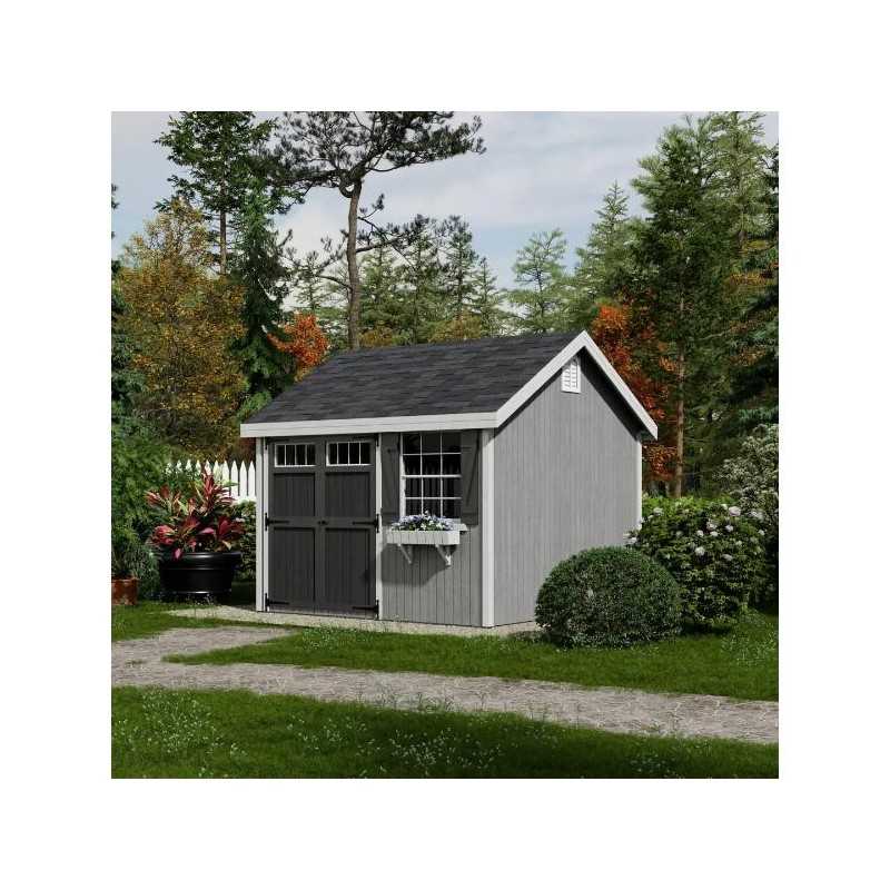 Little Cottage Co. Colonial Pinehurst 10x10 Wood Storage Shed Kit (10x10 PCGS-PC)