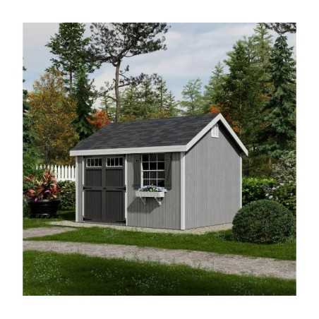 Little Cottage Co. Colonial Pinehurst 10x12 Wood Storage Shed Kit (10x12 PCGS-PC)