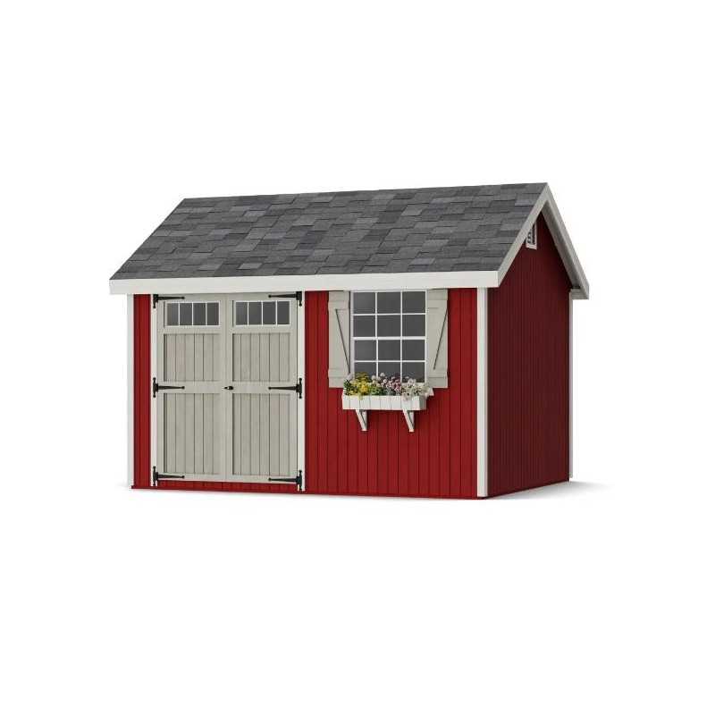Little Cottage Co. Colonial Pinehurst 10x12 Wood Storage Shed Kit (10x12 PCGS-PC)
