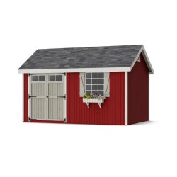 Little Cottage Co. Colonial Pinehurst 10x14 Wood Storage Shed Kit (10x14 PCGS-PC)