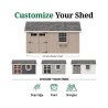 Little Cottage Co. Colonial Pinehurst 10x16 Wood Storage Shed Kit (10x16 PCGS-PC)
