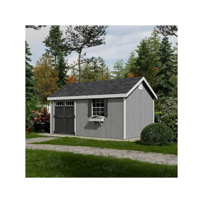 Little Cottage Co. Colonial Pinehurst 10x16 Wood Storage Shed Kit (10x16 PCGS-PC)