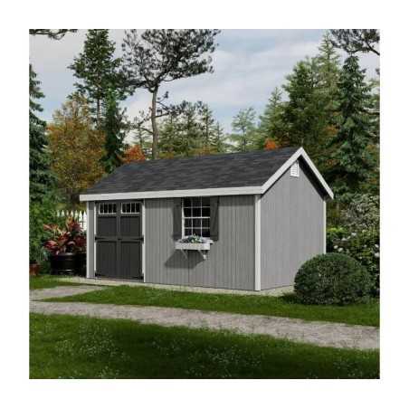 Little Cottage Co. Colonial Pinehurst 10x16 Wood Storage Shed Kit (10x16 PCGS-PC)