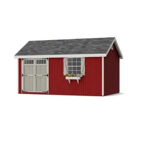 Little Cottage Co. Colonial Pinehurst 10x16 Wood Storage Shed Kit (10x16 PCGS-PC)