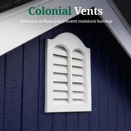 Little Cottage Co. Colonial Pinehurst 10x16 Wood Storage Shed Kit (10x16 PCGS-PC)