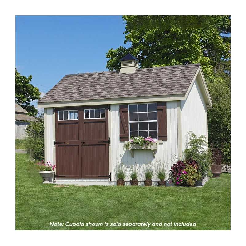 Little Cottage Co. Colonial Pinehurst 10x16 Wood Storage Shed Kit (10x16 PCGS-PC)