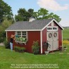 Little Cottage Co. Colonial Williamsburg 8x8 Wood Shed Kit (8x8 WCGS-PC)