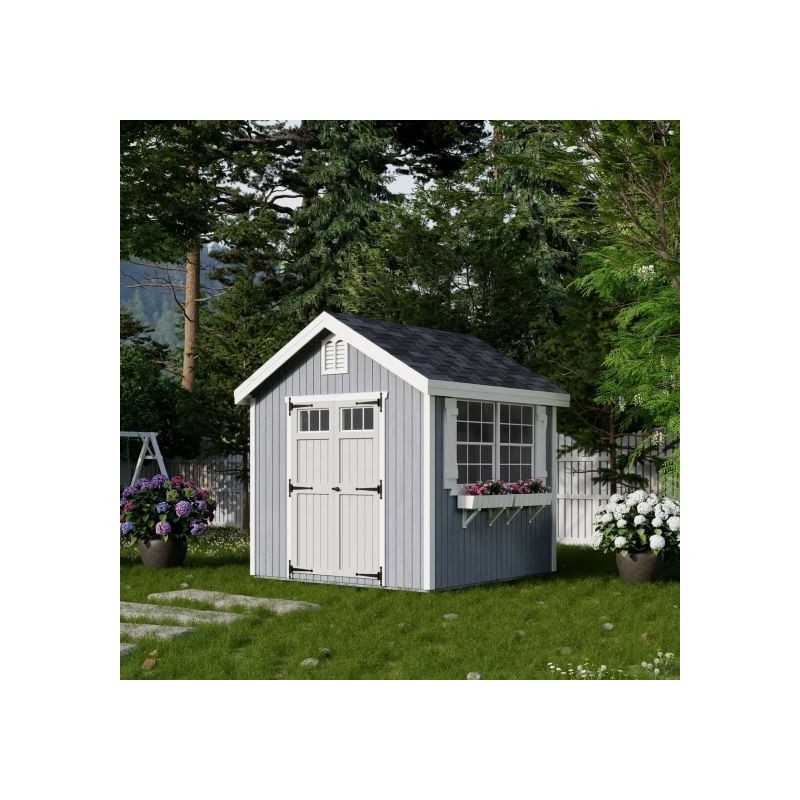 Little Cottage Co. Colonial Williamsburg 8x8 Wood Shed Kit (8x8 WCGS-PC)