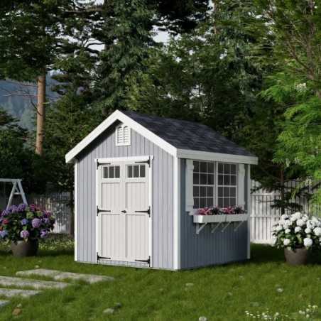 Little Cottage Co. Colonial Williamsburg 8x8 Wood Shed Kit (8x8 WCGS-PC)