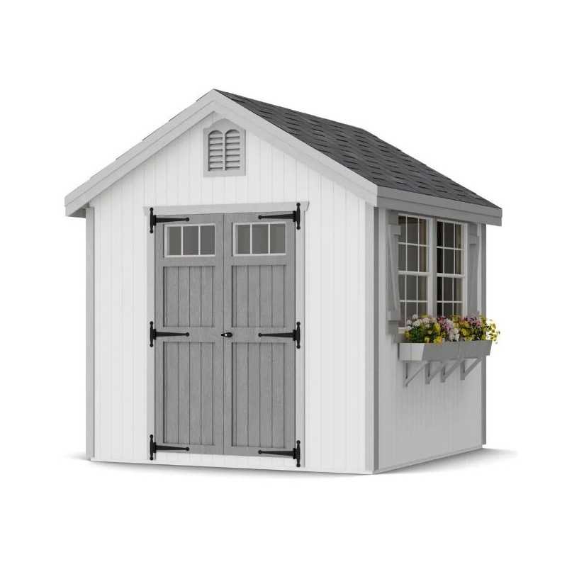 Little Cottage Co. Colonial Williamsburg 8x8 Wood Shed Kit (8x8 WCGS-PC)