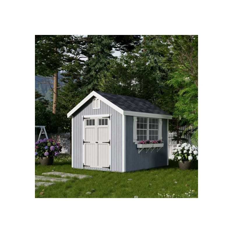 Little Cottage Co. Colonial Williamsburg 8x10 Wood Shed Kit (8x10 WCGS-PC)