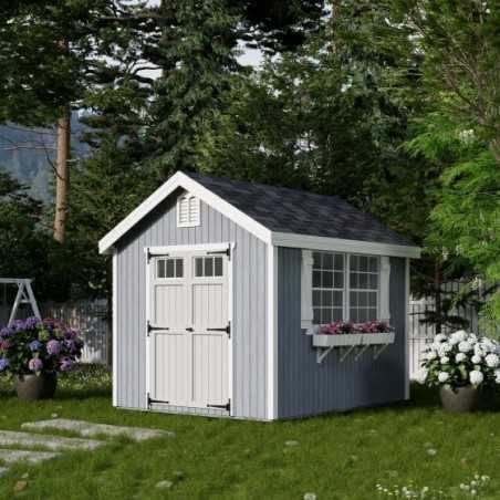 Little Cottage Co. Colonial Williamsburg 8x10 Wood Shed Kit (8x10 WCGS-PC)
