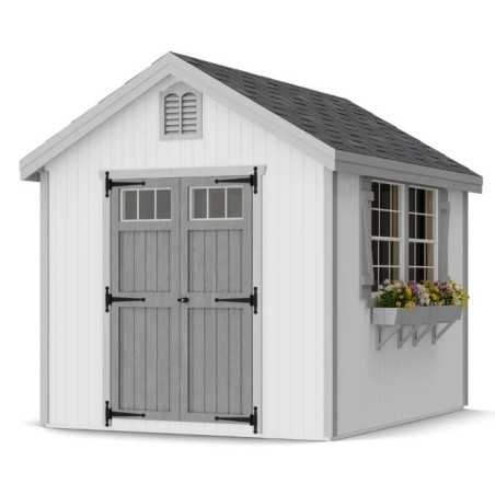 Little Cottage Co. Colonial Williamsburg 8x10 Wood Shed Kit (8x10 WCGS-PC)