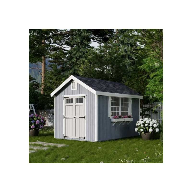Little Cottage Co. Colonial Williamsburg 8x12 Wood Shed Kit (8x12 WCGS-PC)