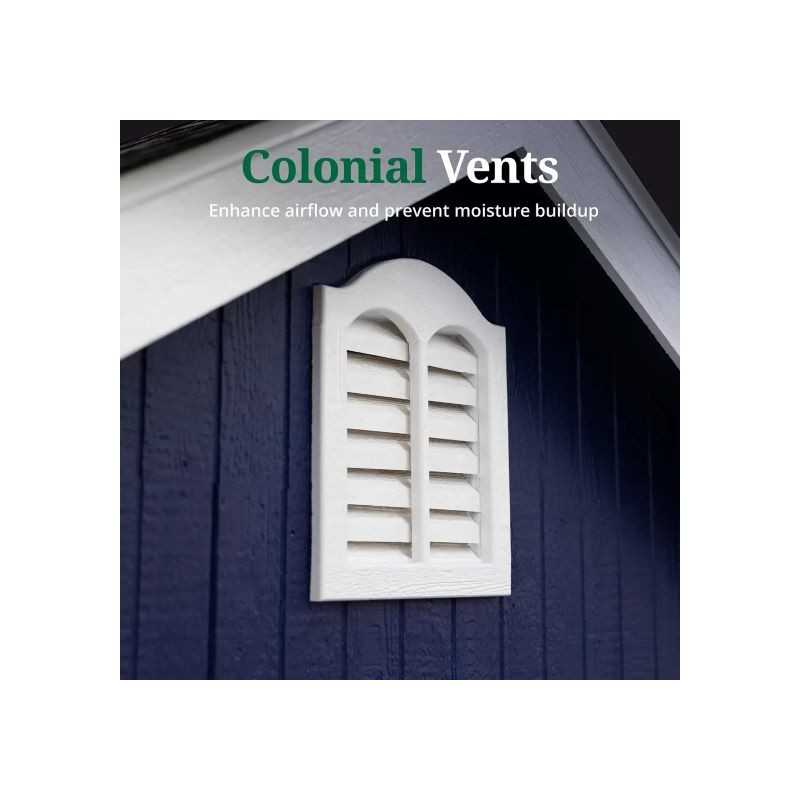 Little Cottage Co. Colonial Williamsburg 8x12 Wood Shed Kit (8x12 WCGS-PC)