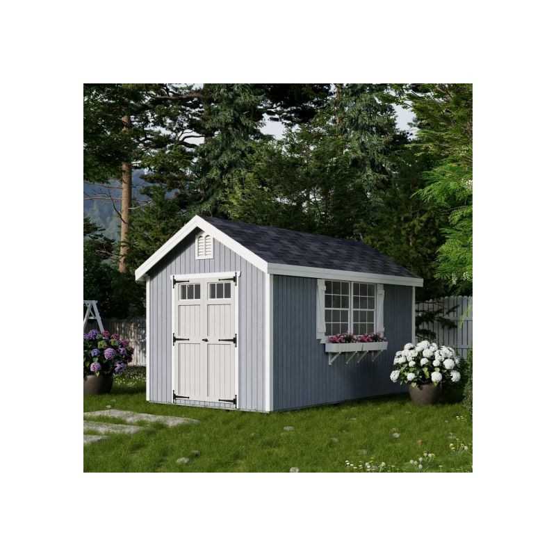 Little Cottage Co. Colonial Williamsburg 8x14 Wood Shed Kit 8x14 WCGS-PC)